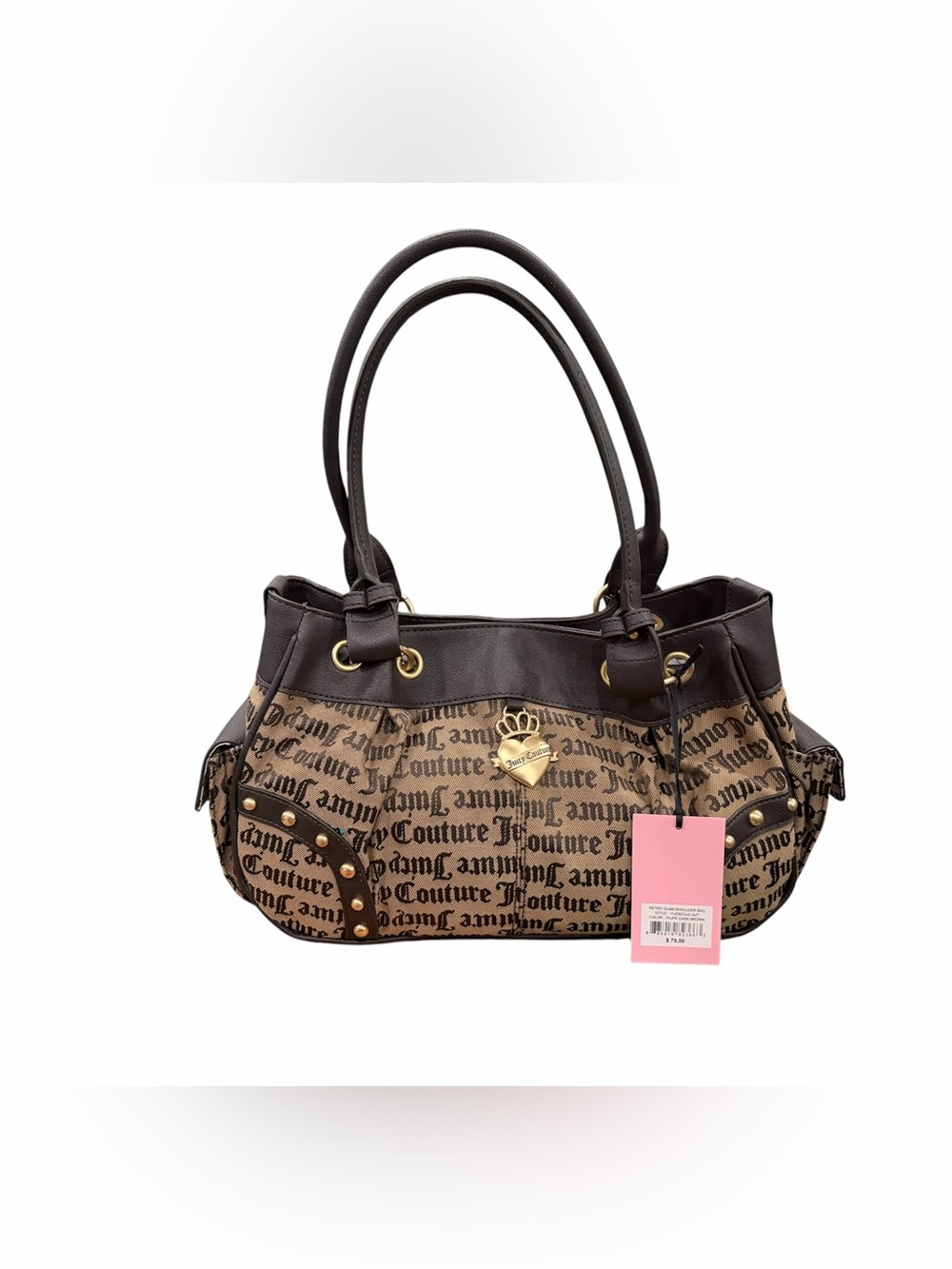 Juicy Couture Brown Logo Shoulder Bag